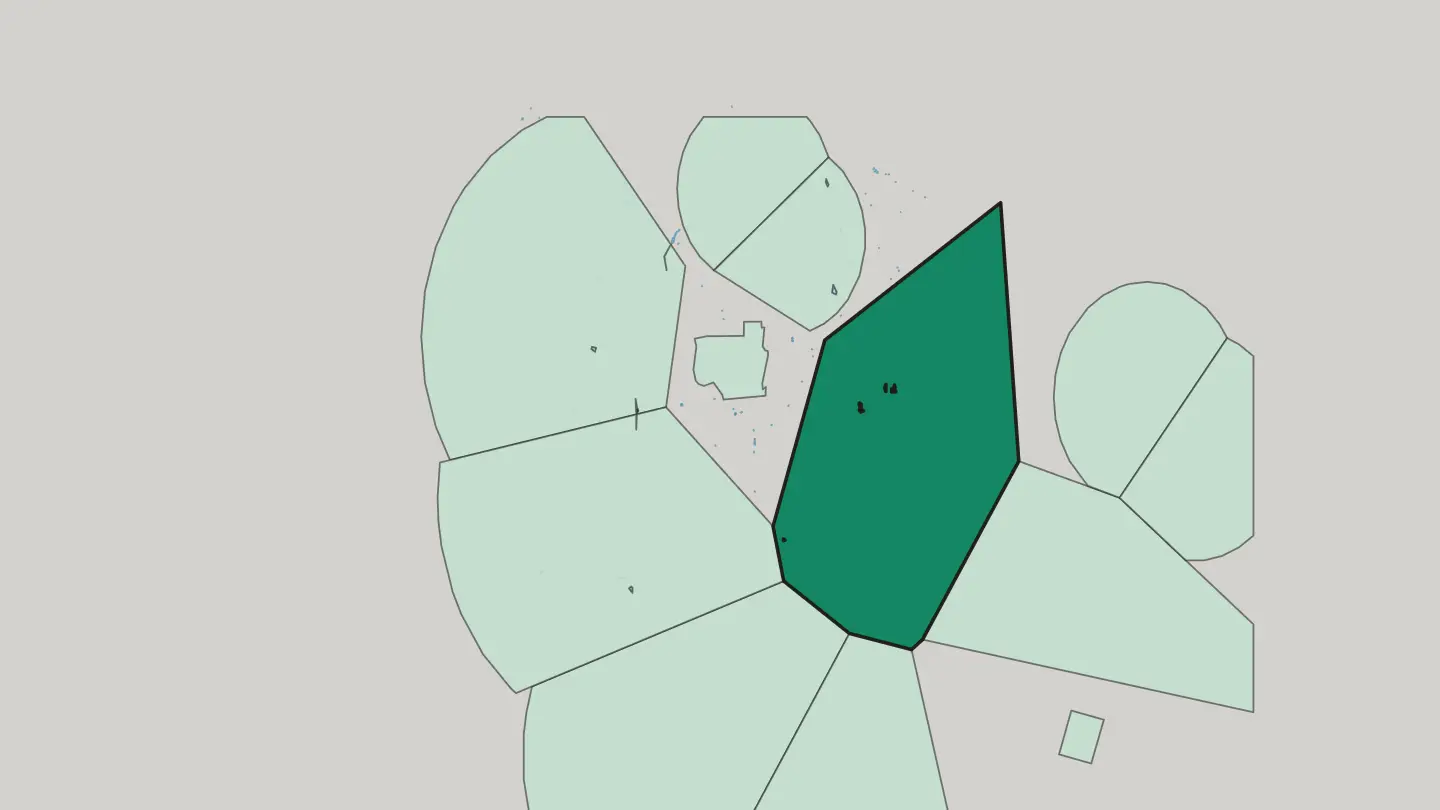 Map of Abbas Abad in Tehran