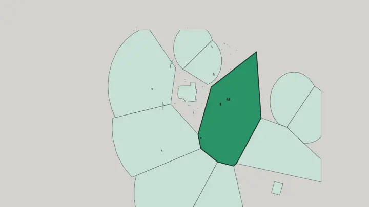 Map of Abbas Abad in Tehran