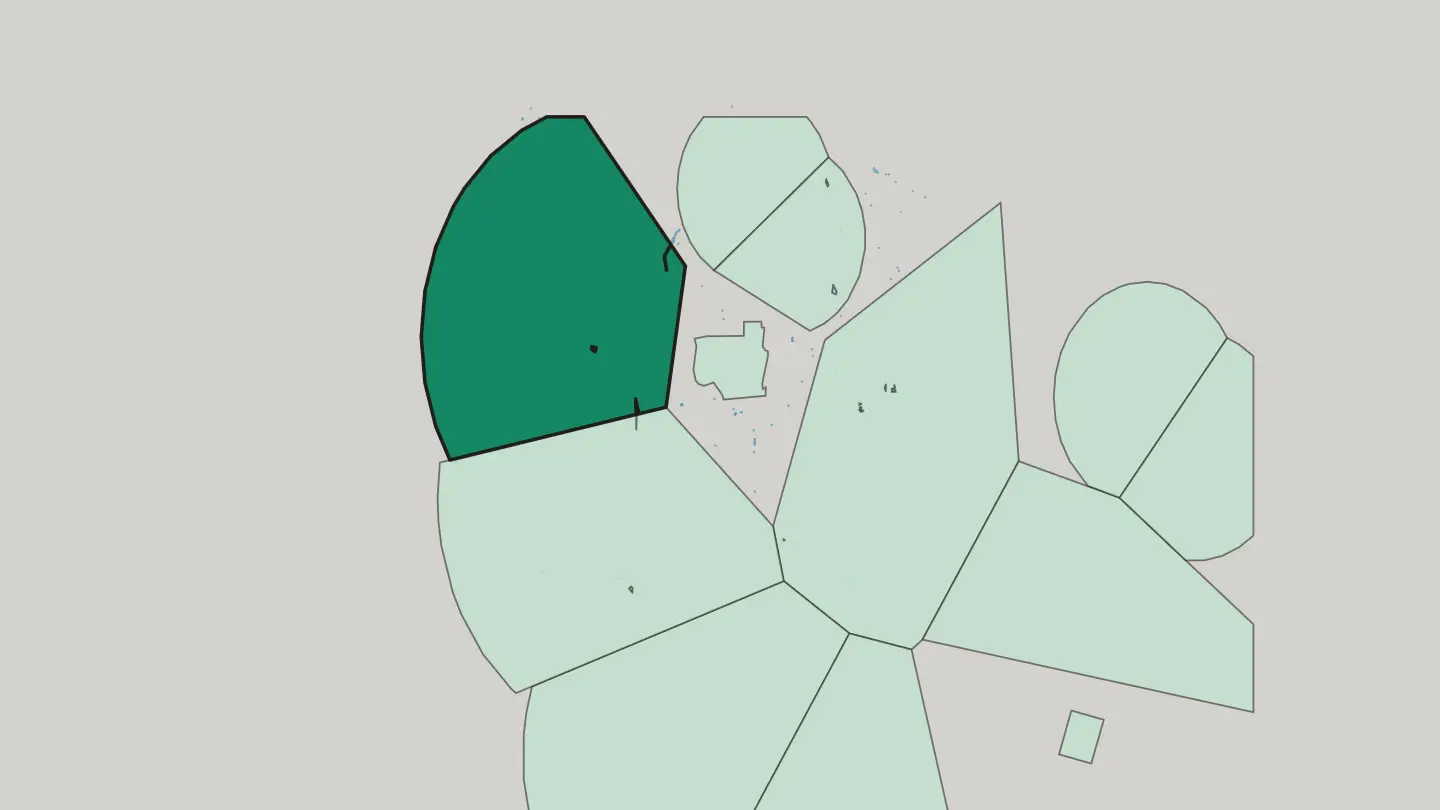 Map of Punak in Tehran