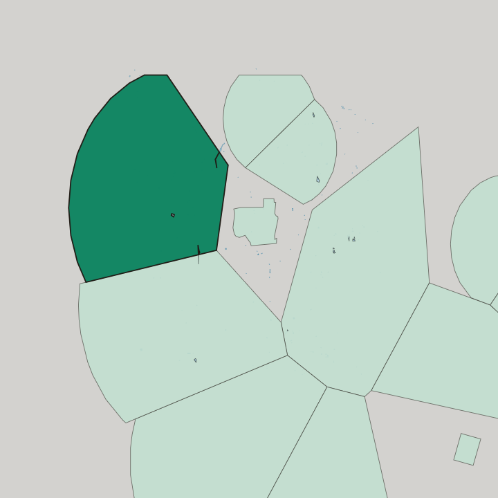 Map showing Punak — In Tehran