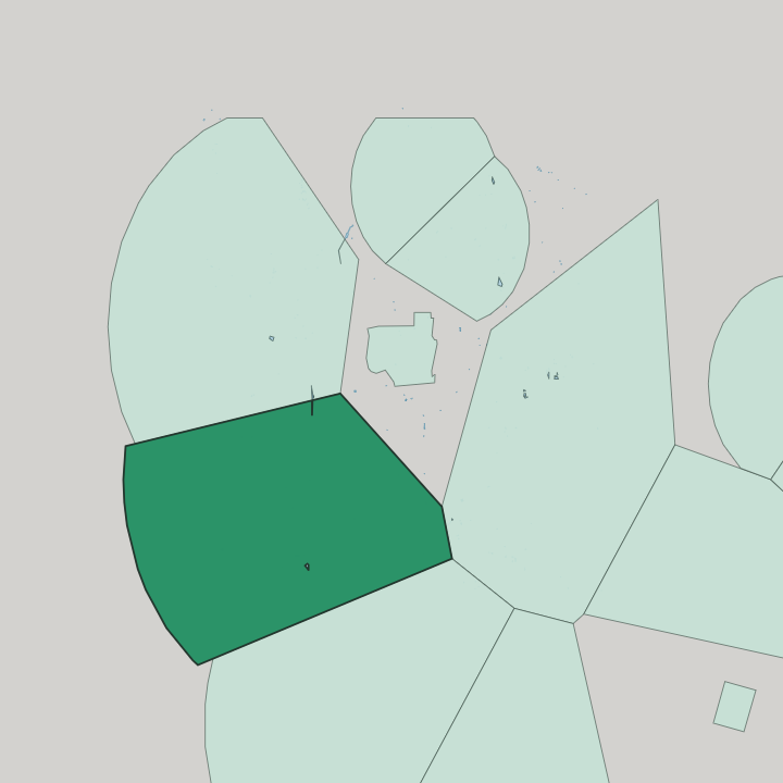 Map showing Sadeghiyeh — In Tehran