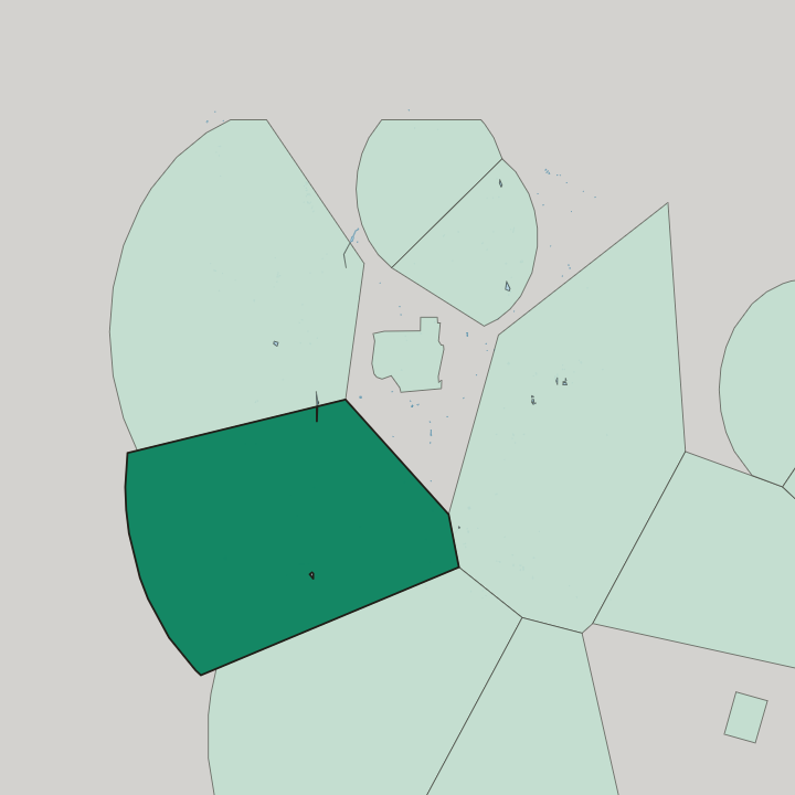 Map showing Sadeghiyeh — In Tehran