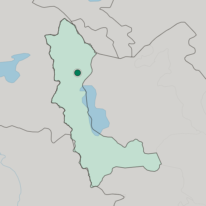 Map showing Khūy — In West Azerbaijan Province