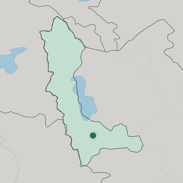 Map showing Mahābād — In West Azerbaijan Province