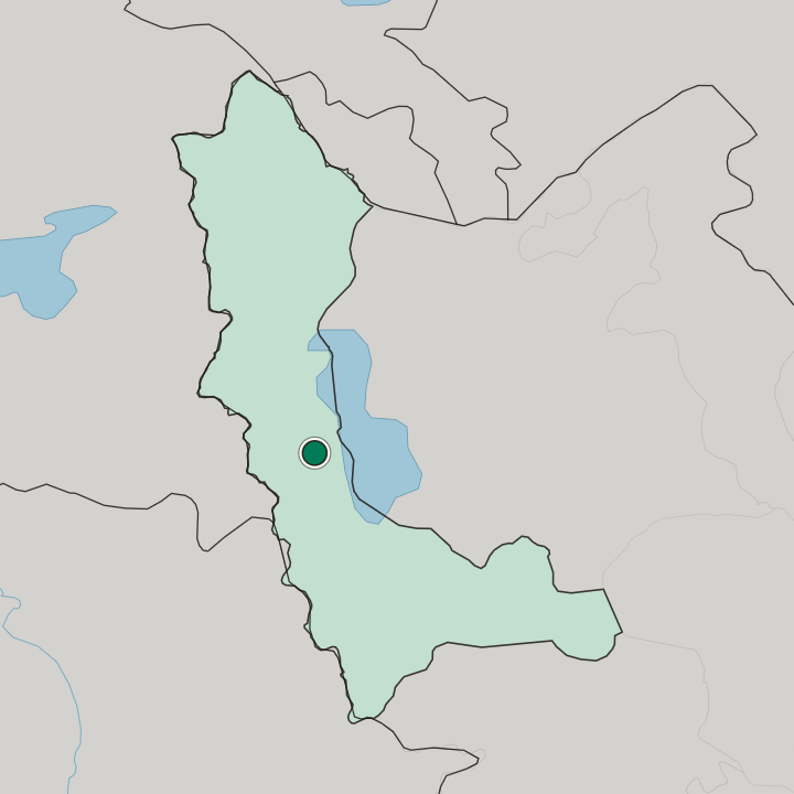Map showing Orūmīyeh — In West Azerbaijan Province