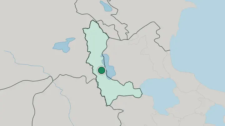 Map of Orūmīyeh in Iran