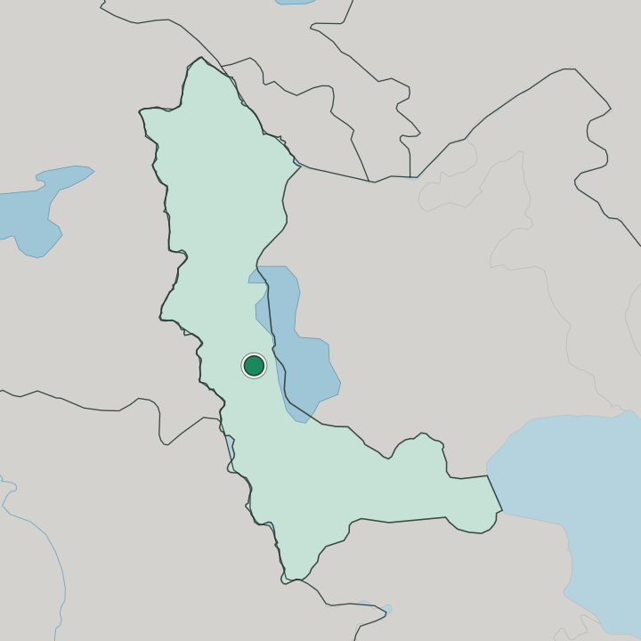 Map showing Orūmīyeh — In West Azerbaijan Province