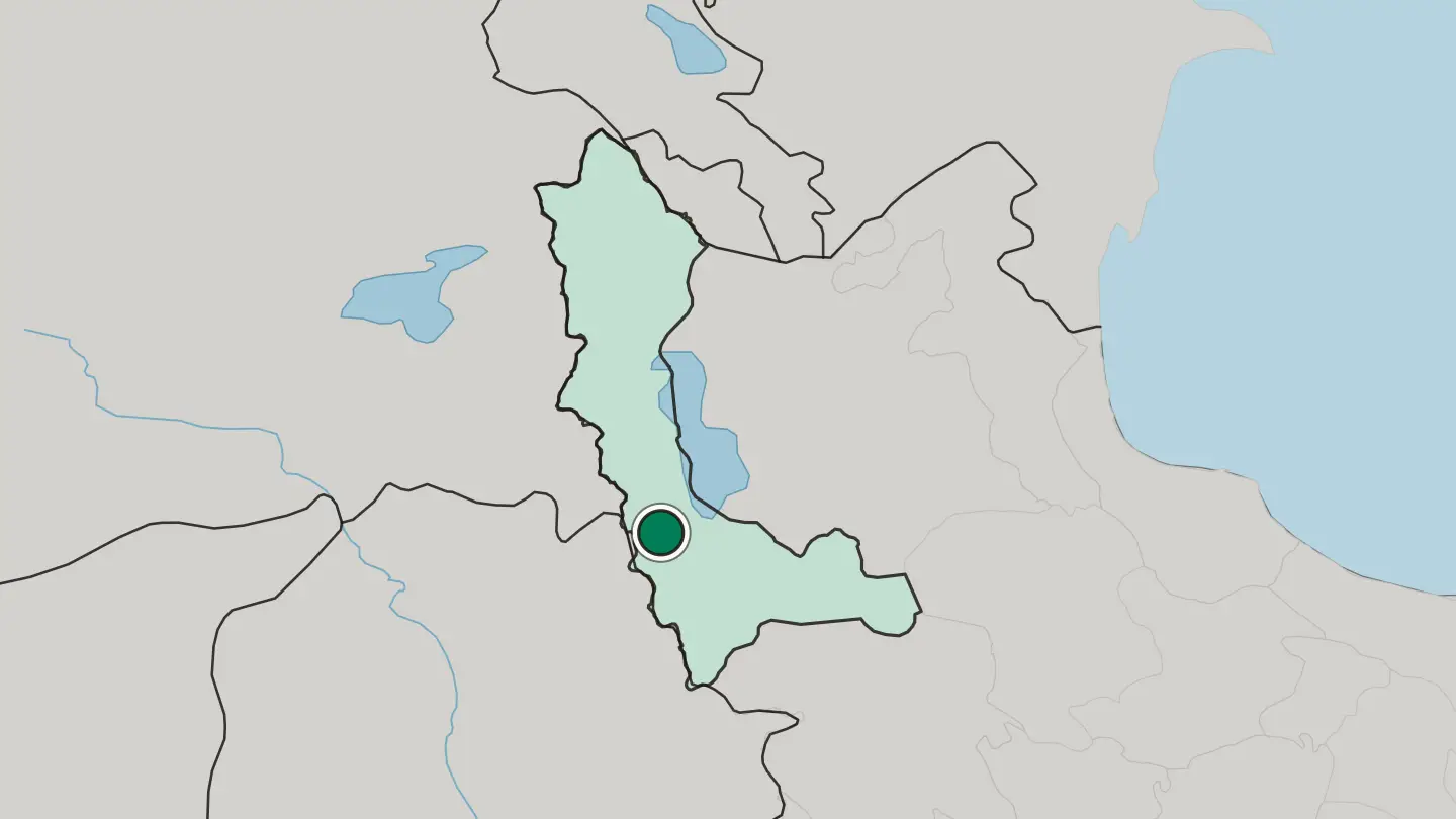 Map of Oshnavīyeh in Iran