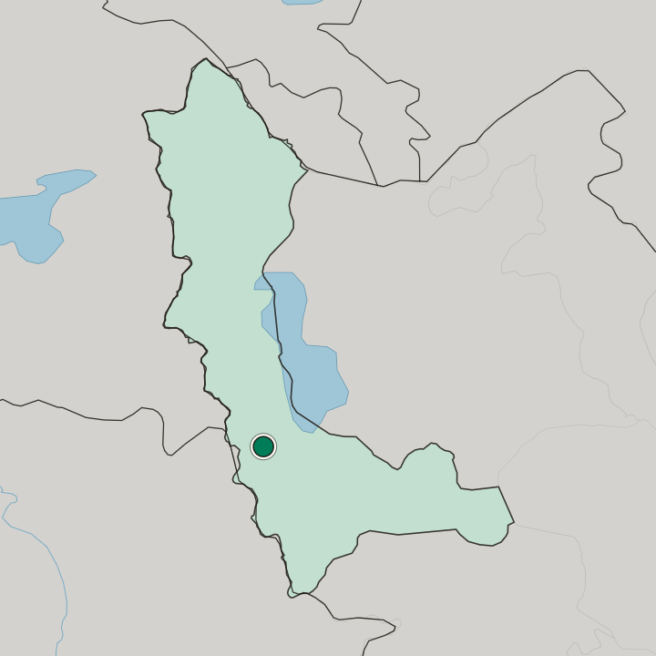 Map showing Oshnavīyeh — In West Azerbaijan Province