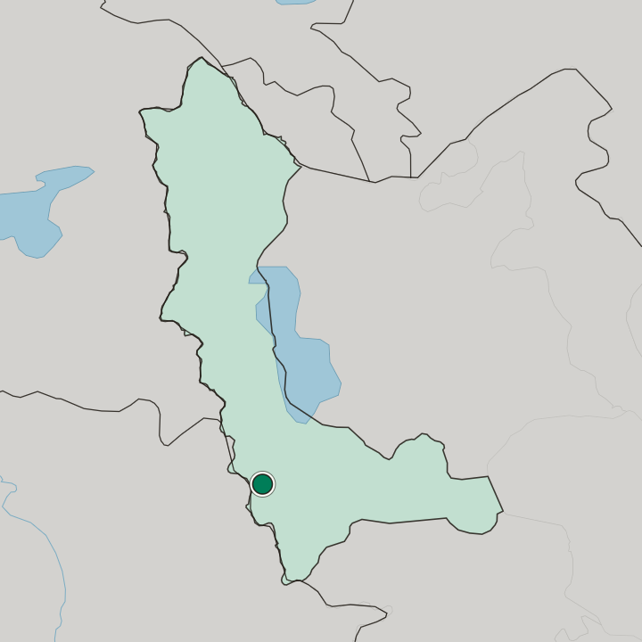 Map showing Piranshahr — In West Azerbaijan Province