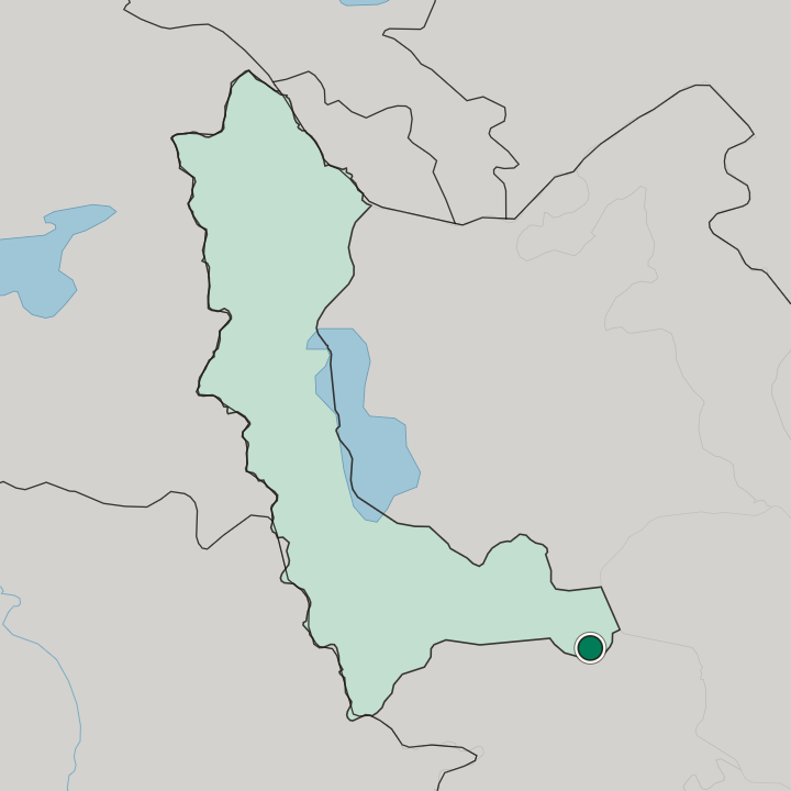 Map showing Takāb — In West Azerbaijan Province