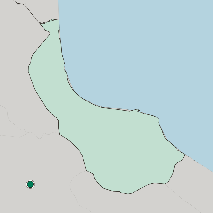 Map showing Zanjan — In Zanjan Province