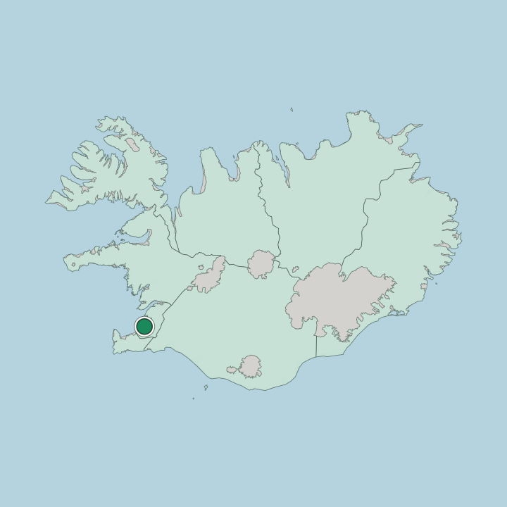 Map showing Kópavogur — In Iceland