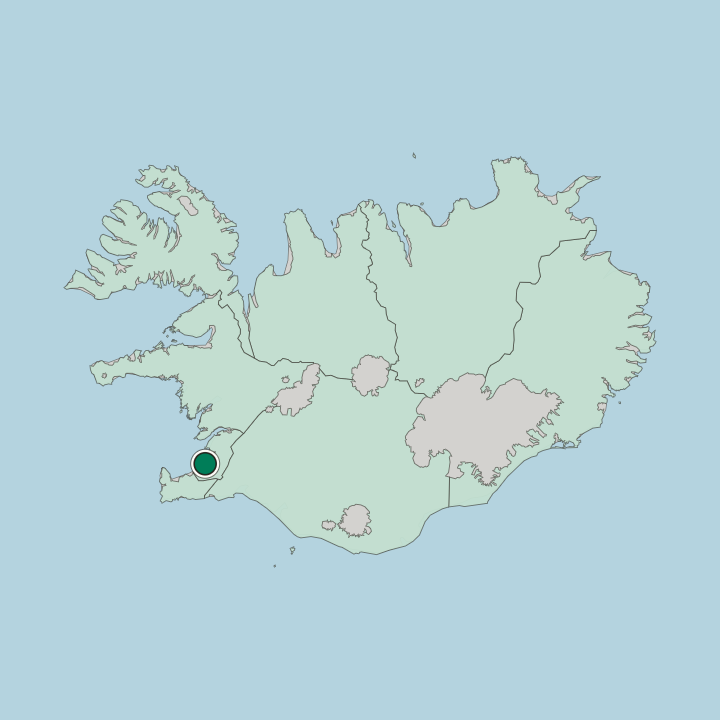 Map showing Kópavogur — In Iceland