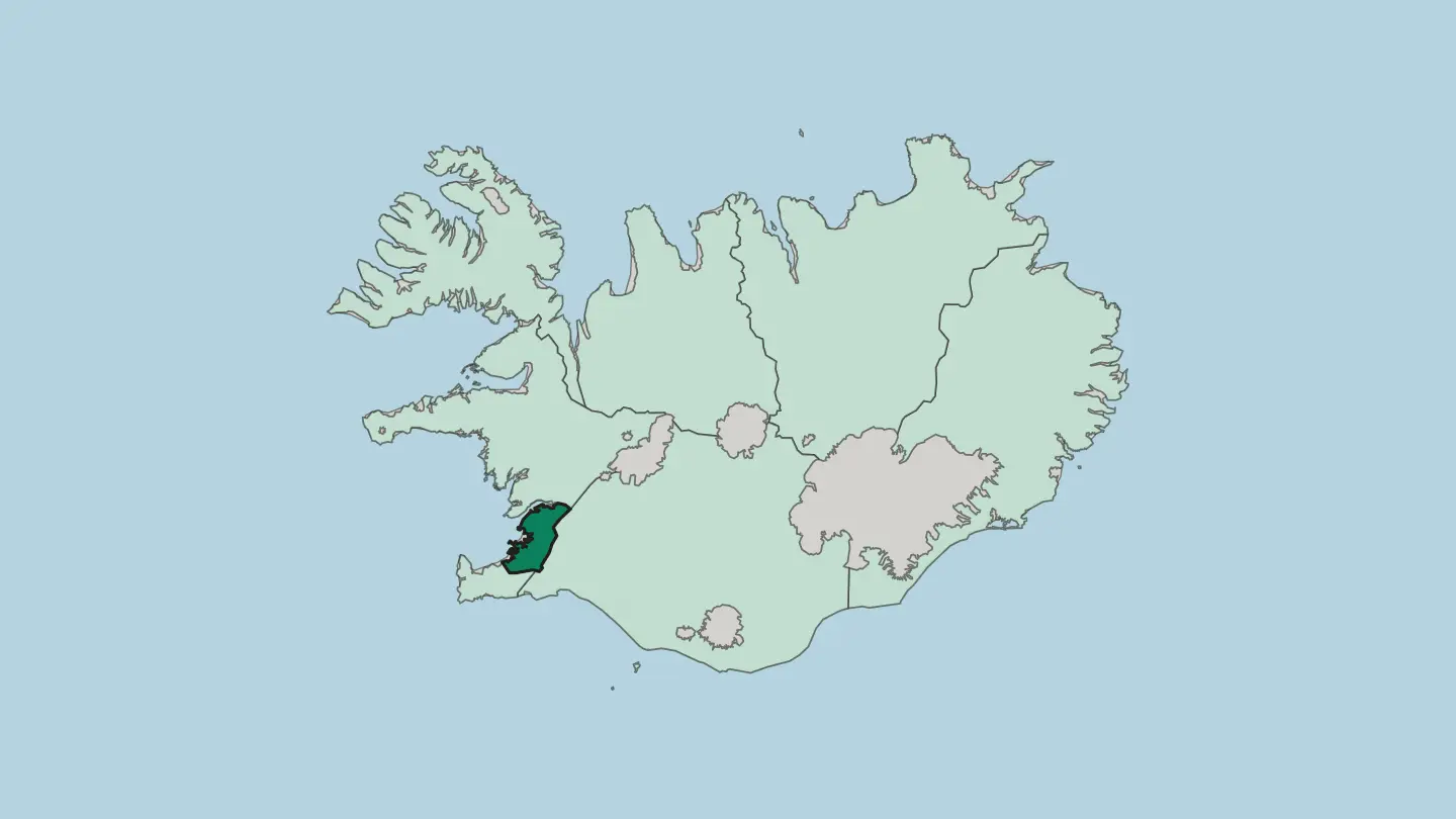 Map of Höfuðborgarsvæði in Iceland