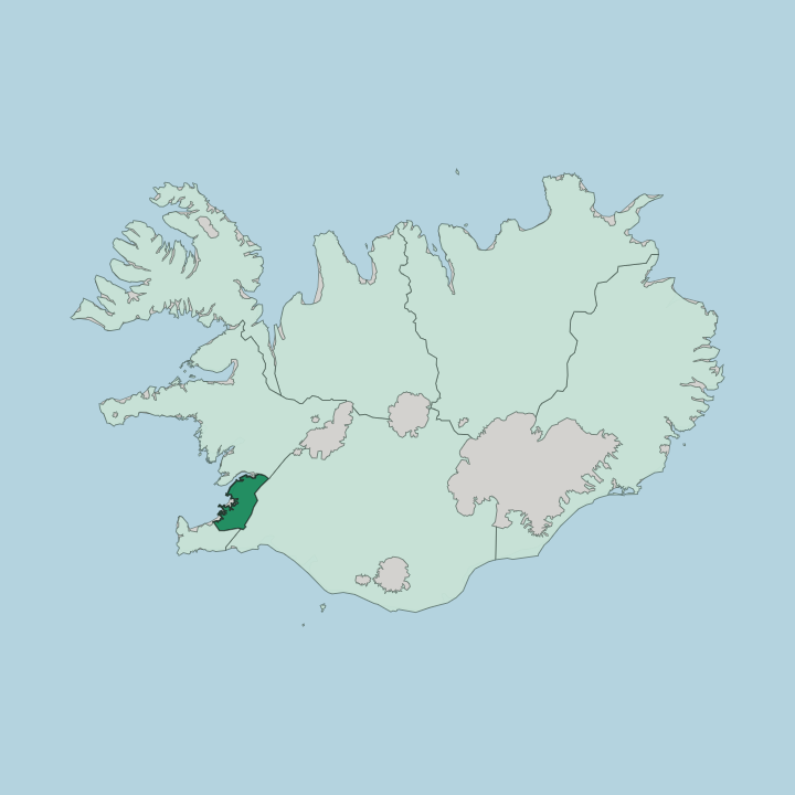 Map showing Höfuðborgarsvæði — In Iceland