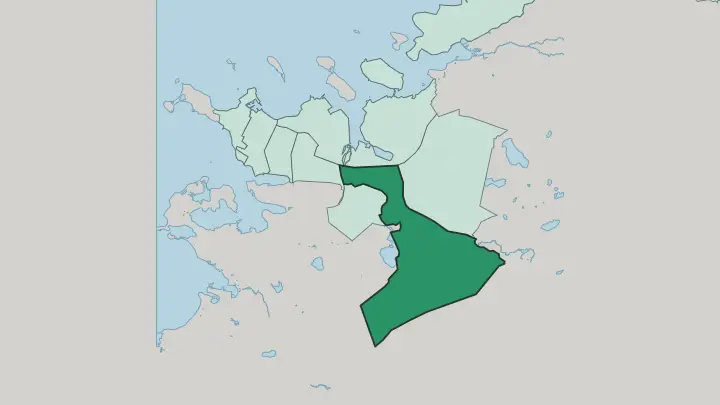 Map of Árbær in Reykjavík
