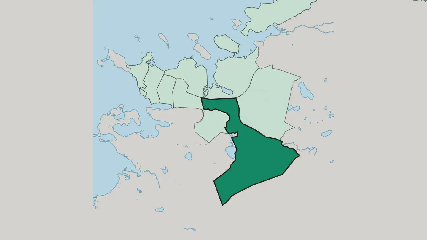 Map of Árbær in Reykjavík