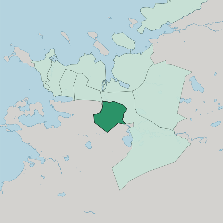Map showing Breiðholt — In Reykjavík