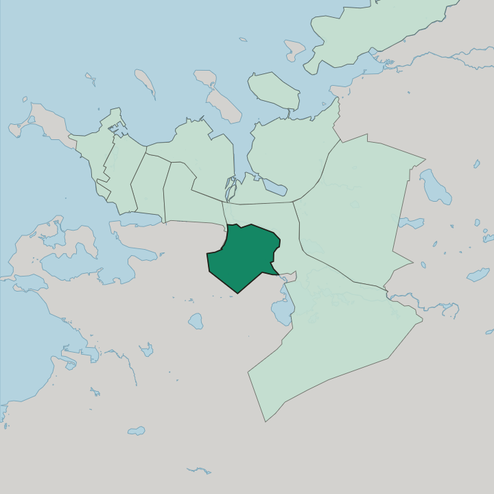 Map showing Breiðholt — In Reykjavík