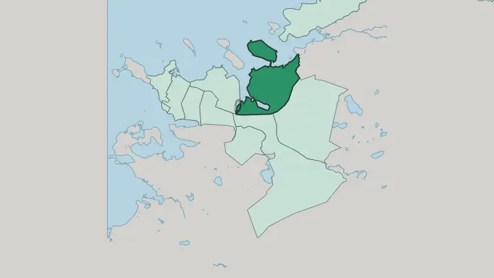 Map of Grafarvogur in Reykjavík