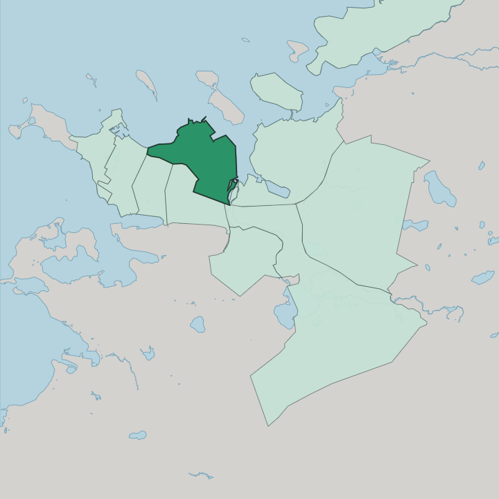 Map showing Laugardalur — In Reykjavík