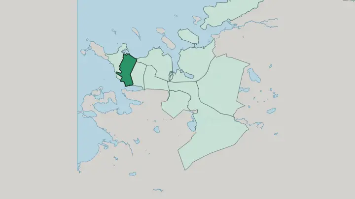 Map of Miðborg in Reykjavík
