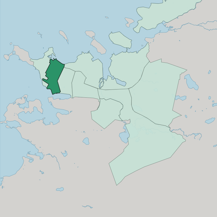 Map showing Miðborg — In Reykjavík