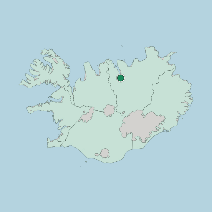 Map showing Akureyri — In Iceland