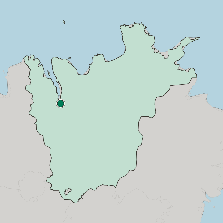 Map showing Akureyri — In Norðurland Eystra