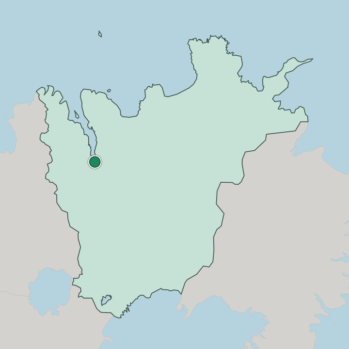 Map showing Akureyri — In Norðurland Eystra