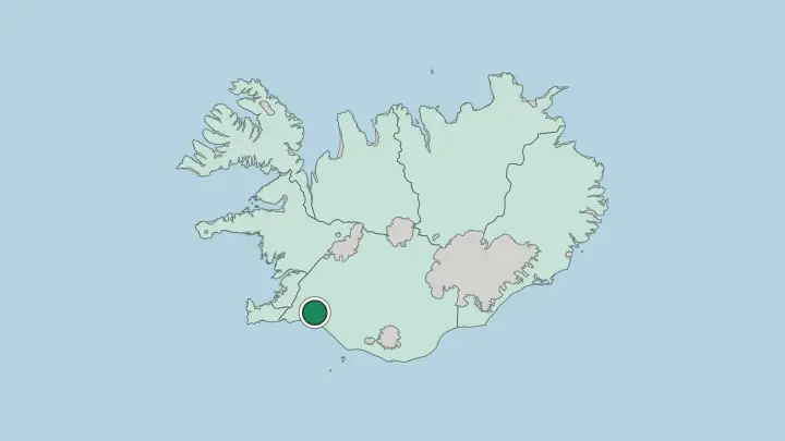 Map of Selfoss in Iceland