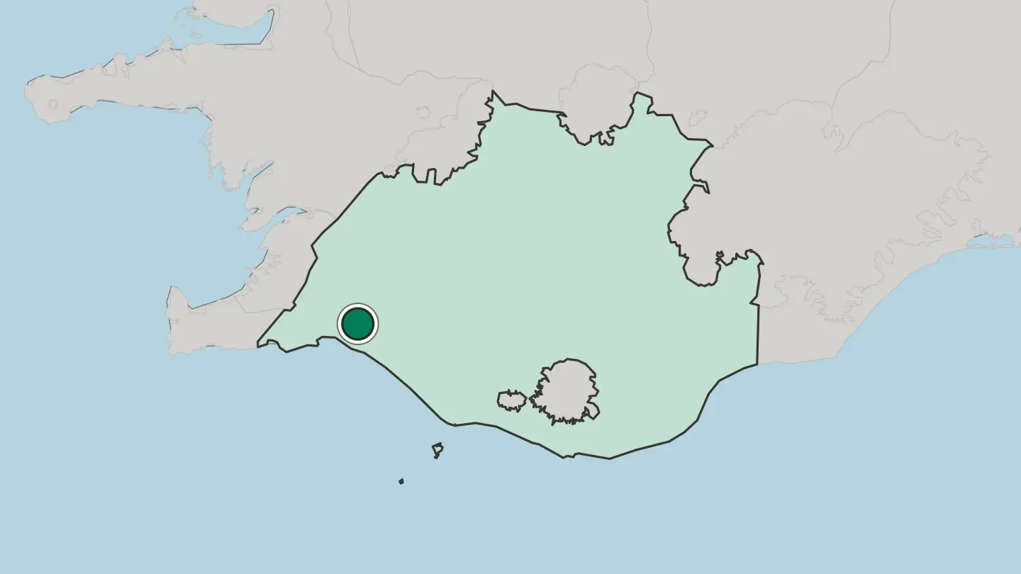 Map of Selfoss in Iceland