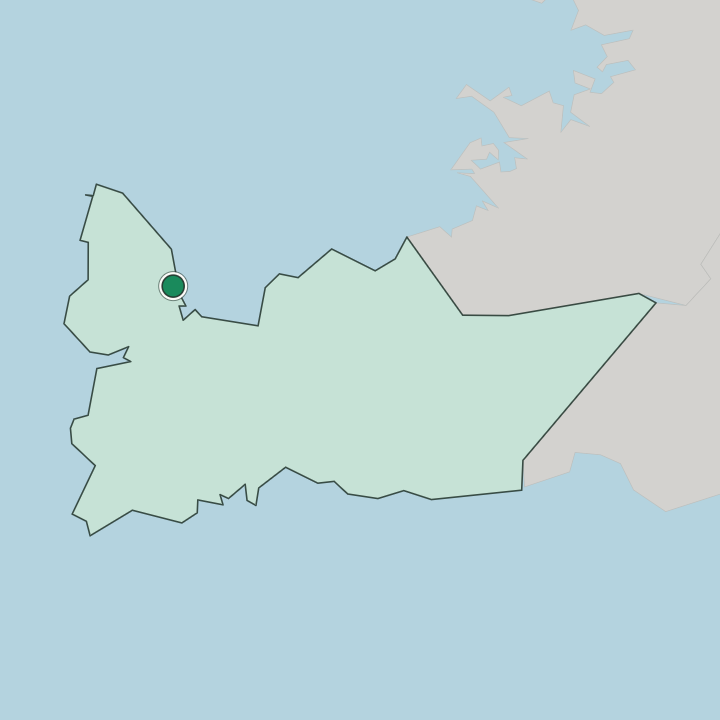 Map showing Keflavík — In Suðurnes