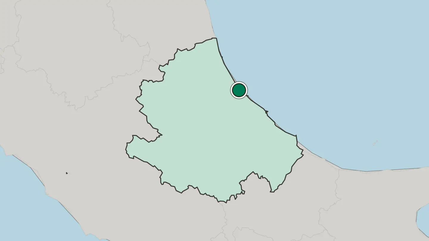 Map of Montesilvano in Italy