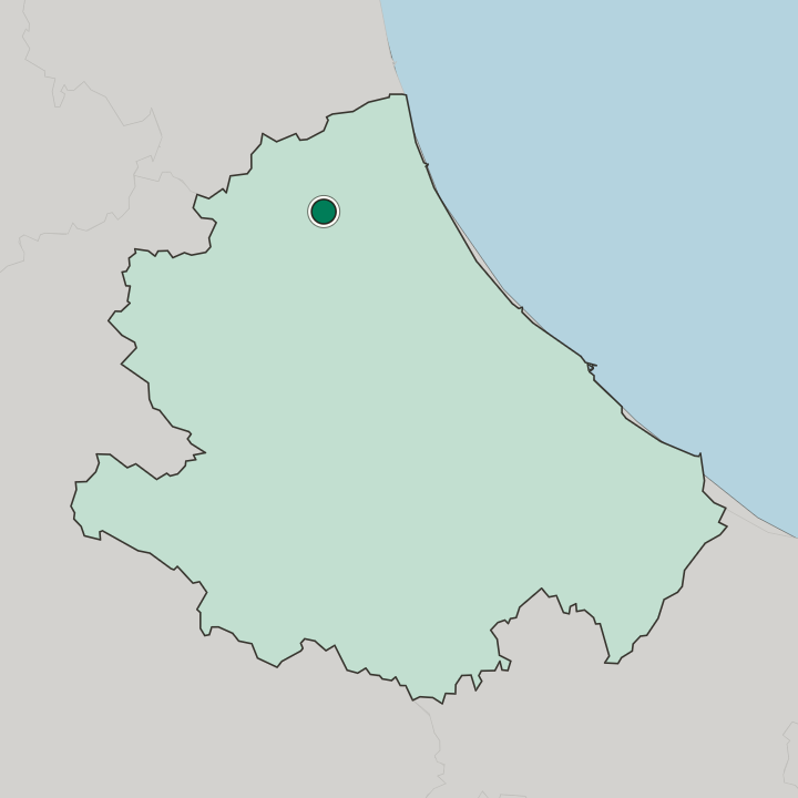 Map showing Teramo — In Abruzzo