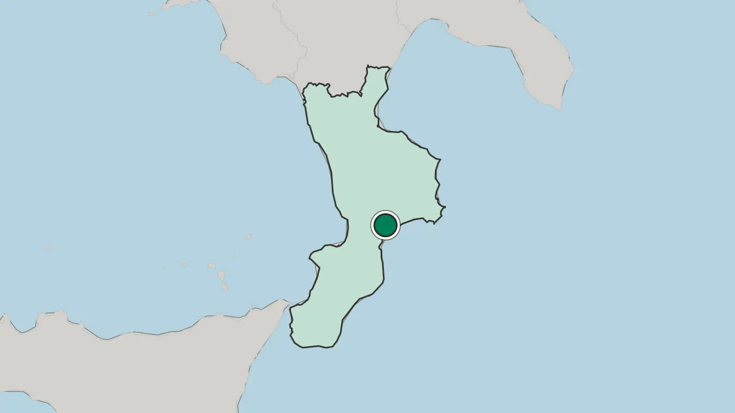 Map of Catanzaro in Italy
