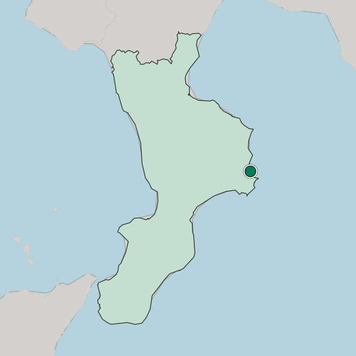Map showing Crotone — In Calabria