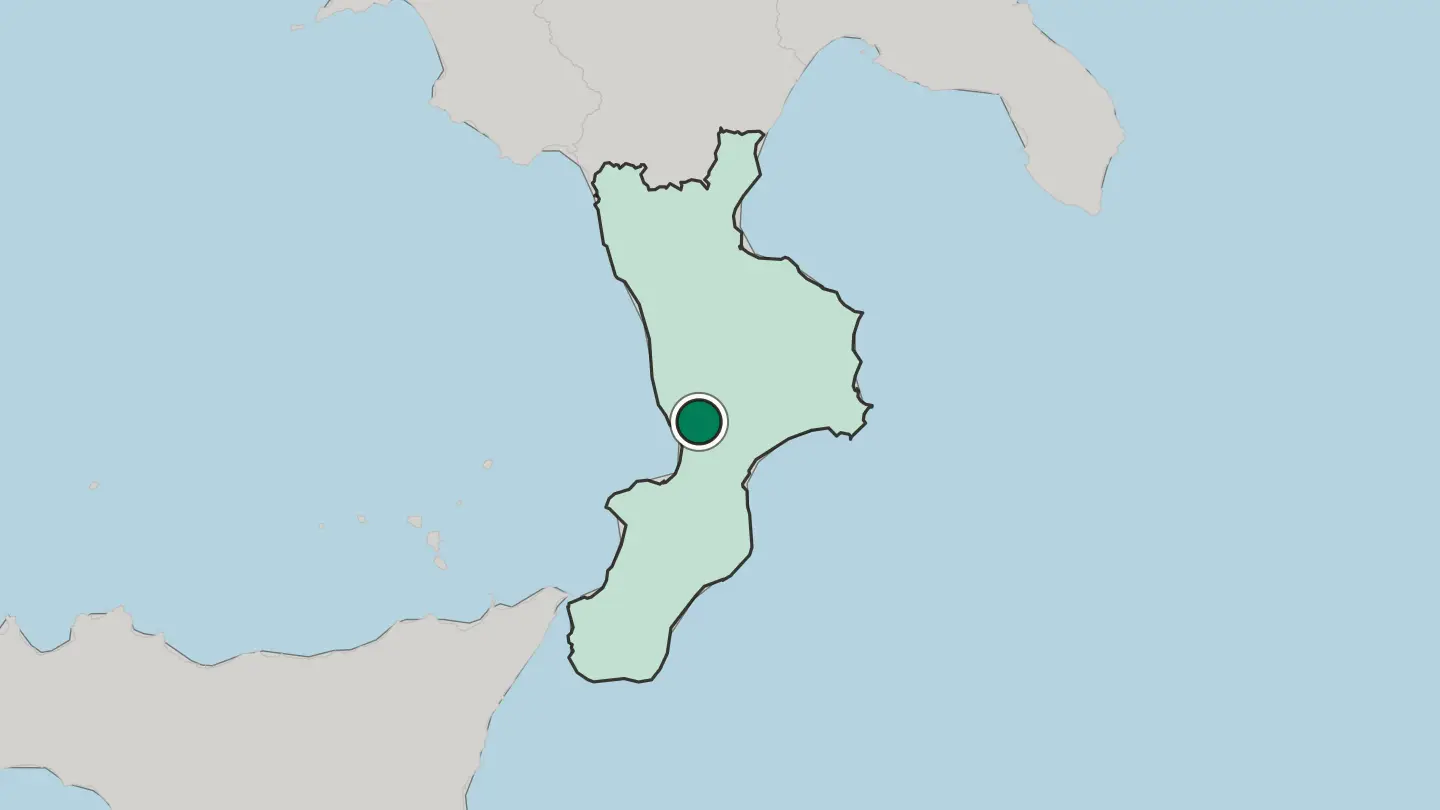 Map of Lamezia Terme in Italy