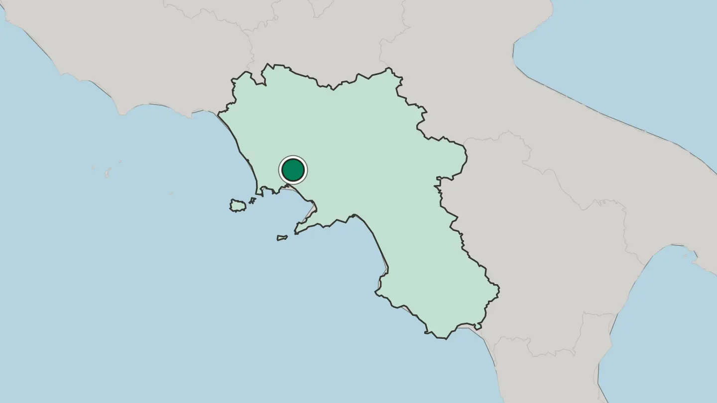 Map of Afragola in Italy