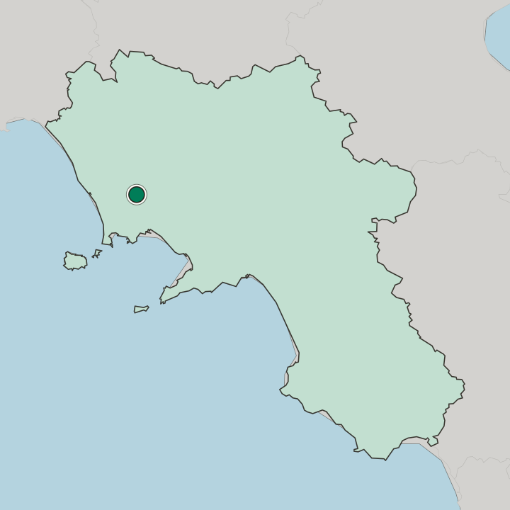 Map showing Aversa — In Campania