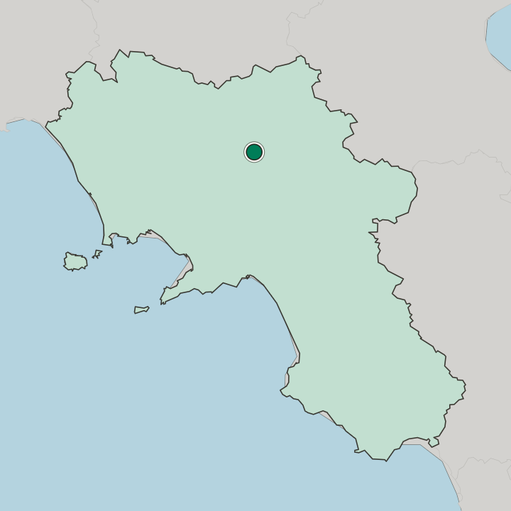 Map showing Benevento — In Campania
