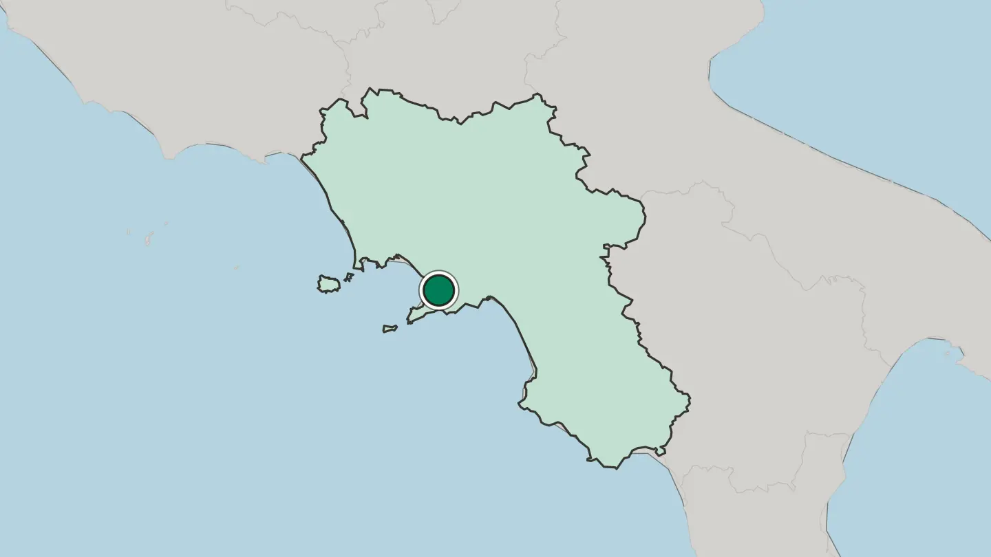 Map of Castellammare di Stabia in Italy