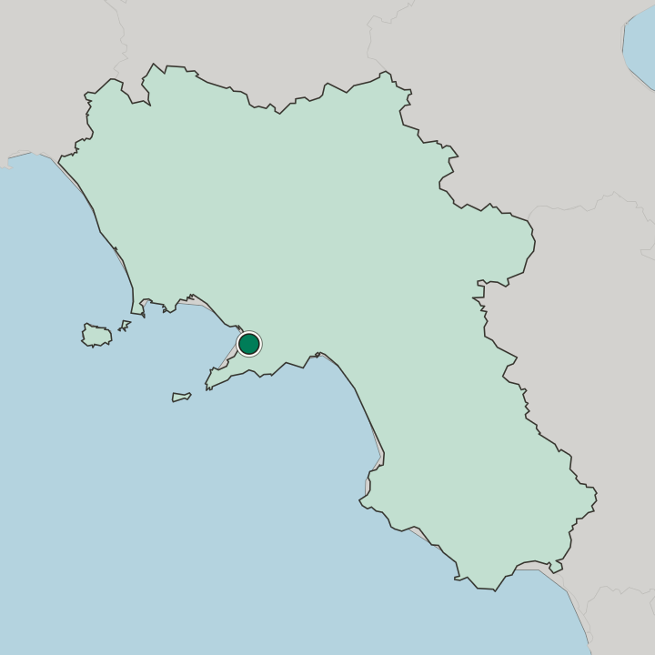 Map showing Castellammare di Stabia — In Campania