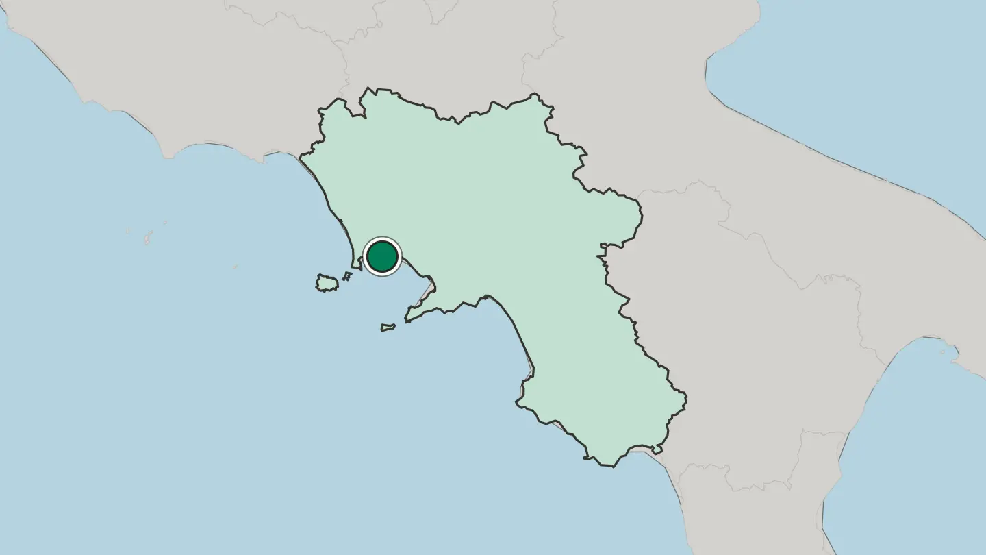 Map of Fuorigrotta in Italy