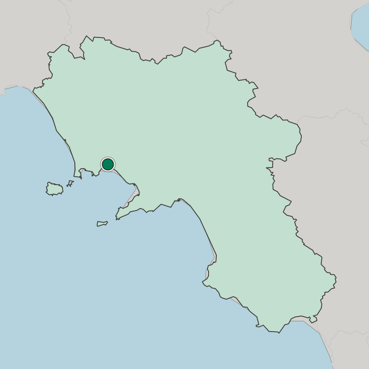 Map showing Naples — In Campania
