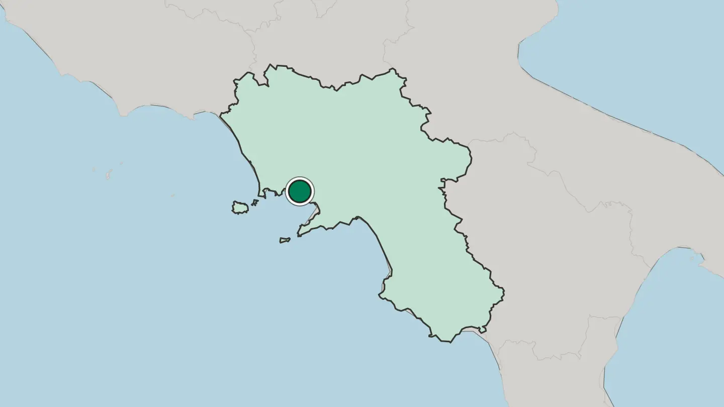 Map of Portici in Italy