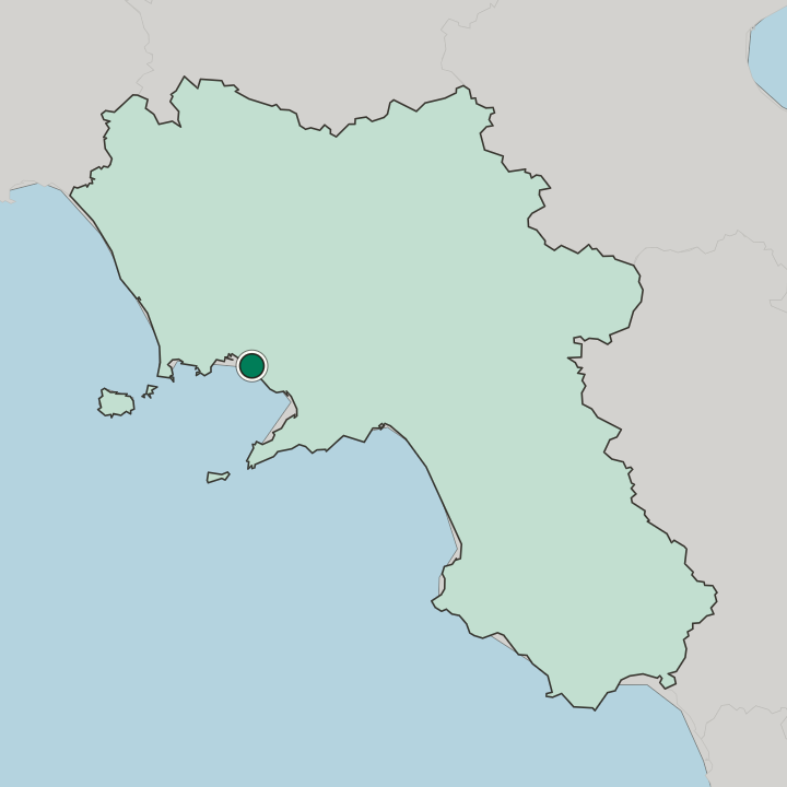 Map showing Portici — In Campania