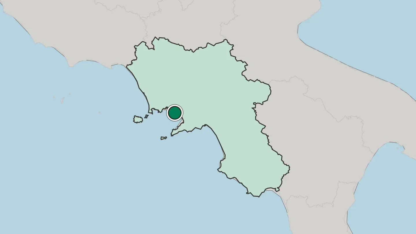 Map of Torre del Greco in Italy