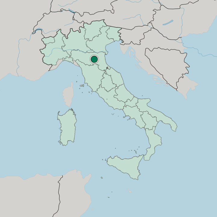 Map showing Santo Stefano — In Italy